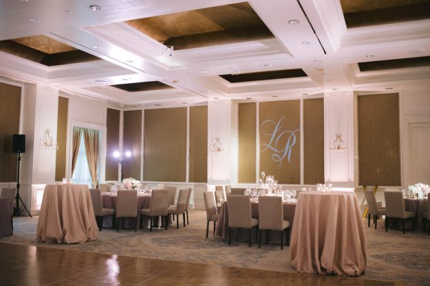 Ballroom wedding reception at Crescent Hotel
