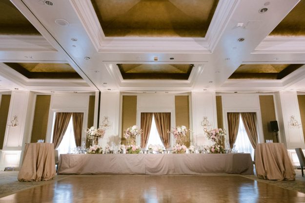 head table at Crescent Court hotel